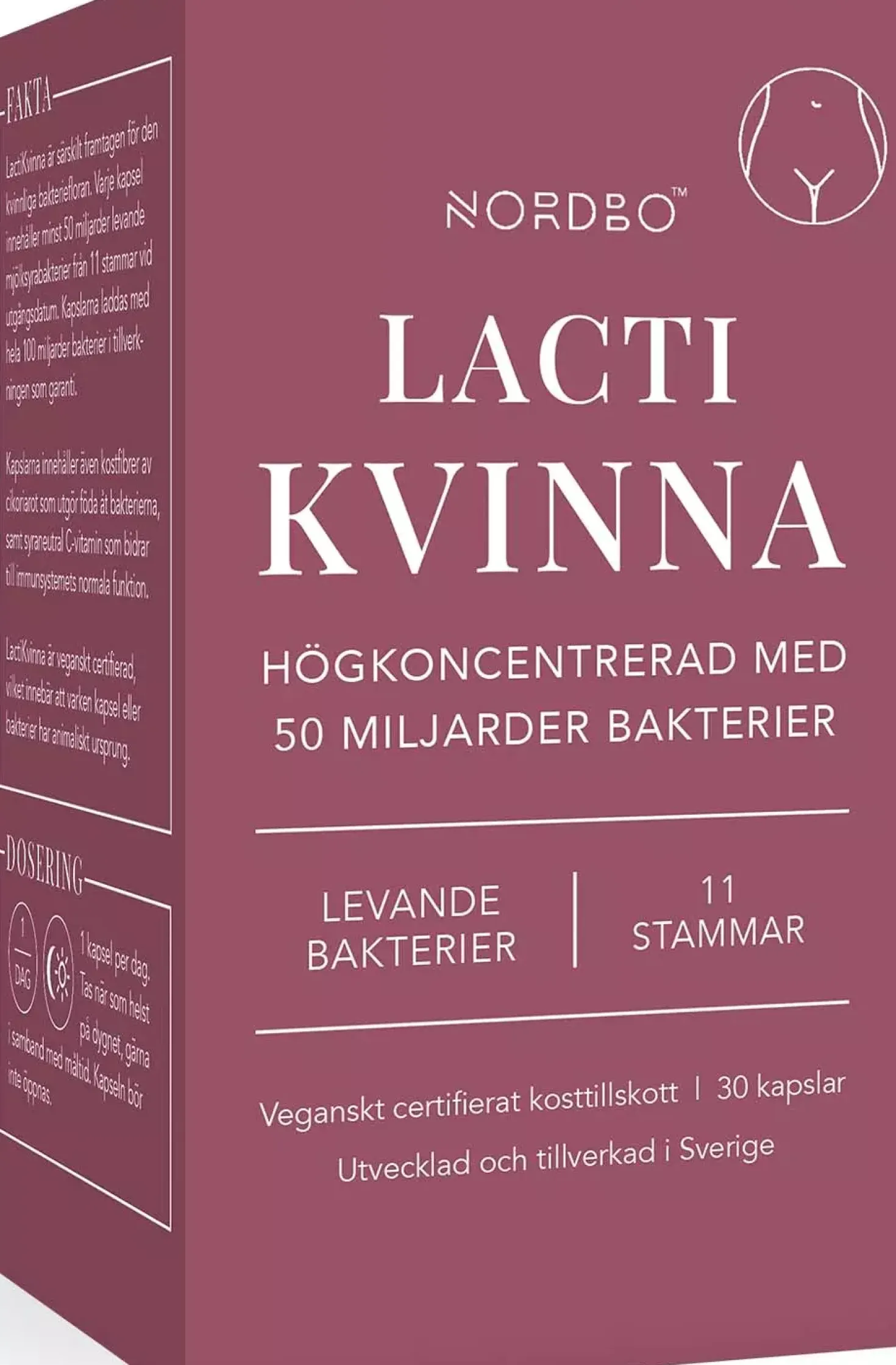 Nordbo LactiKvinna 50 miljarder 30 stk
