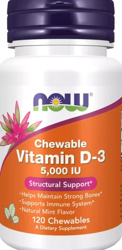 NOW Vitamin D-3 5000 Iu 120 stk