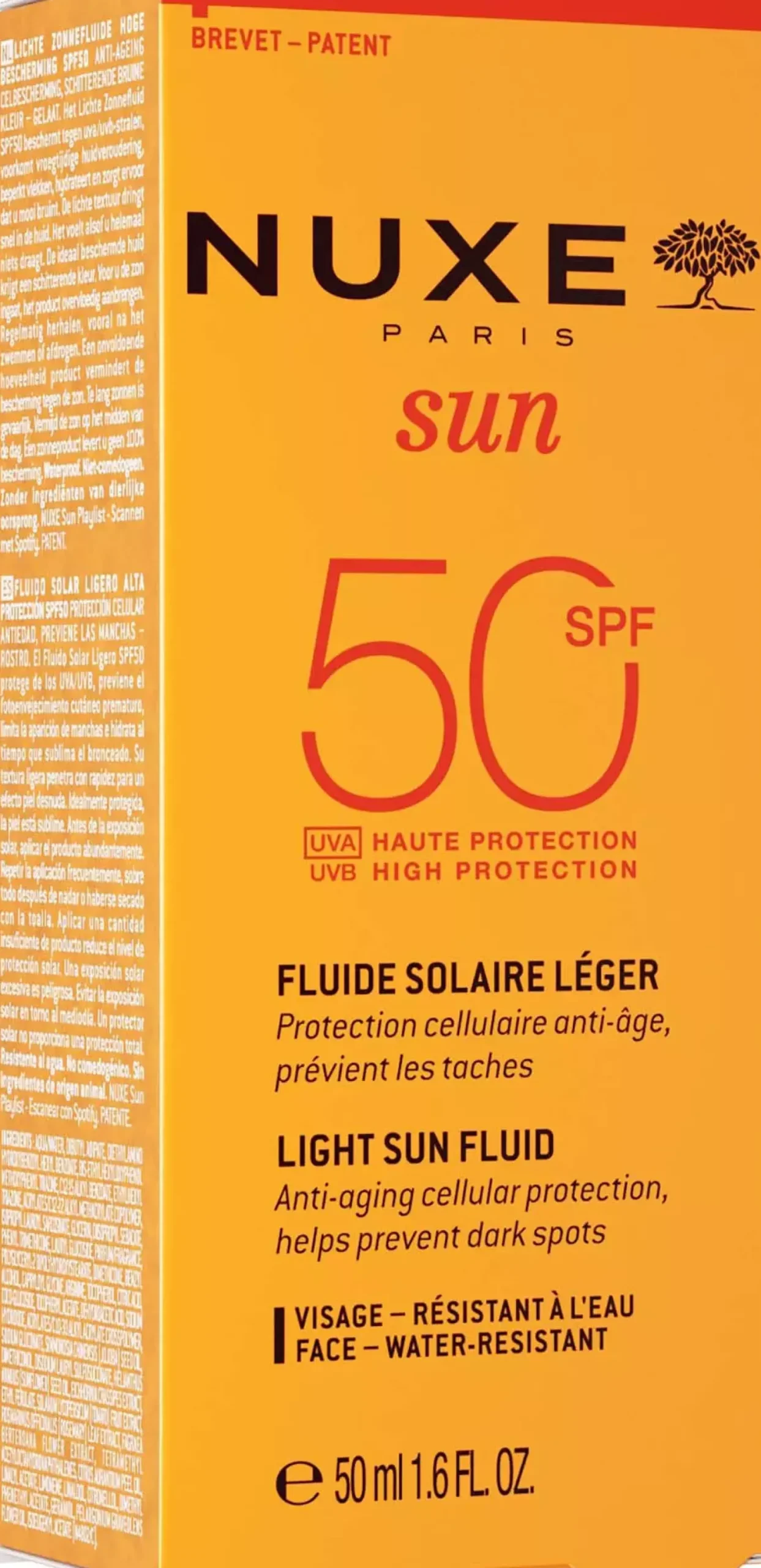 NuxeSun Light Sun Fluid SPF50 Face 50 ml