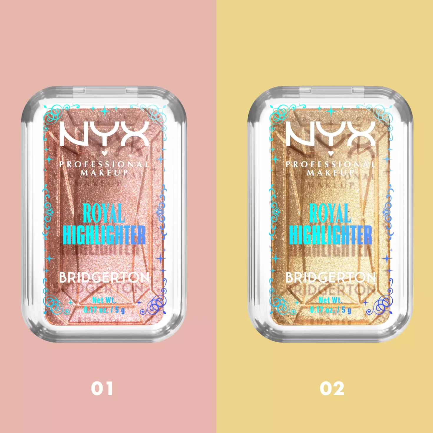NYX PROFESSIONAL MAKEUP Bridgerton Royal Highlighter 2 Light Gold