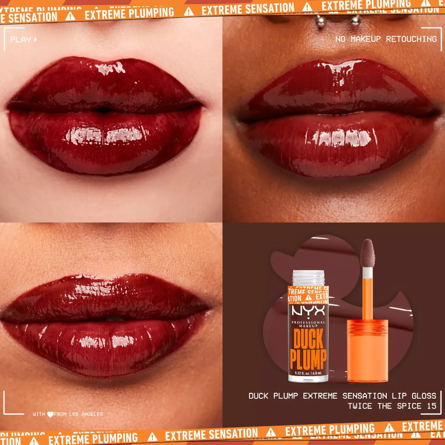 NYX PROFESSIONAL MAKEUP Duck Plump Lip Lacquer 03 Nude Swings