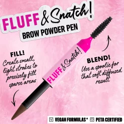 NYX PROFESSIONAL MAKEUP Fluff & Snatch Brow Powder Pen 02 Taupe