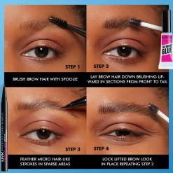 NYX PROFESSIONAL MAKEUP The Brow Glue Lamination Gel 01 Transparent