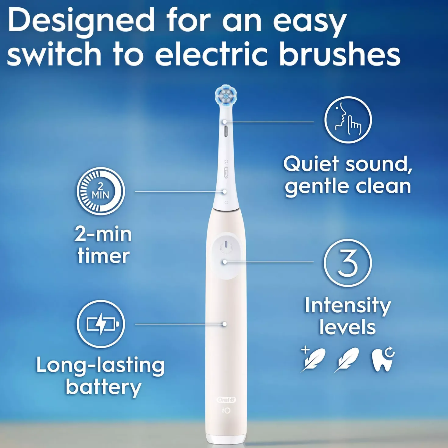 Oral B iO 2 Electric Toothbrush Calm Pink
