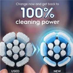 Oral B iO Gentle Care Toothbrush Heads Black 3 stk