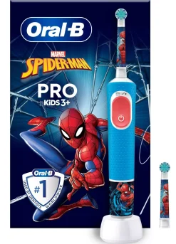 Oral B Pro Kids Electric Toothbrush 2 Brush heads Marvel Spider-Man