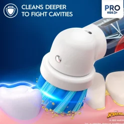 Oral B Pro Kids Spider-Man Electric Toothbrush Designed By Braun