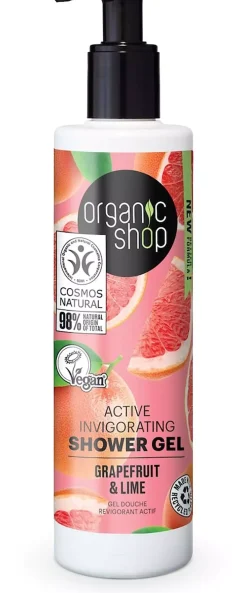 Organic Shop Active Invigorating Shower Gel Grapefruit & Lime 280 ml