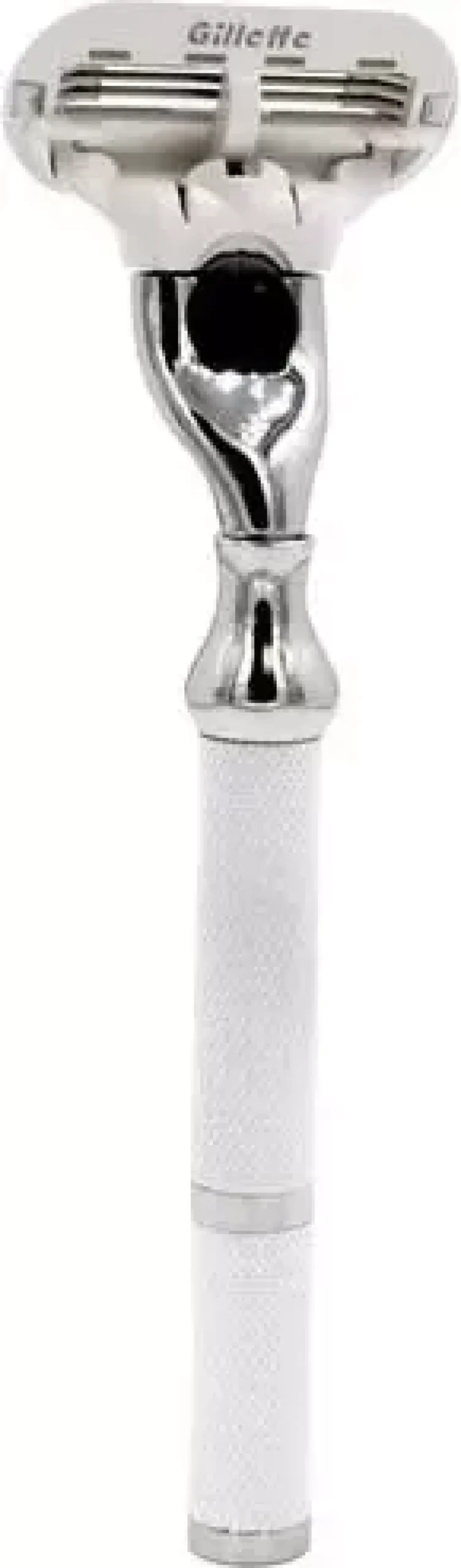 Parker Shaving 77L - Women's White & Chrome Handle Venus Compatible Razor