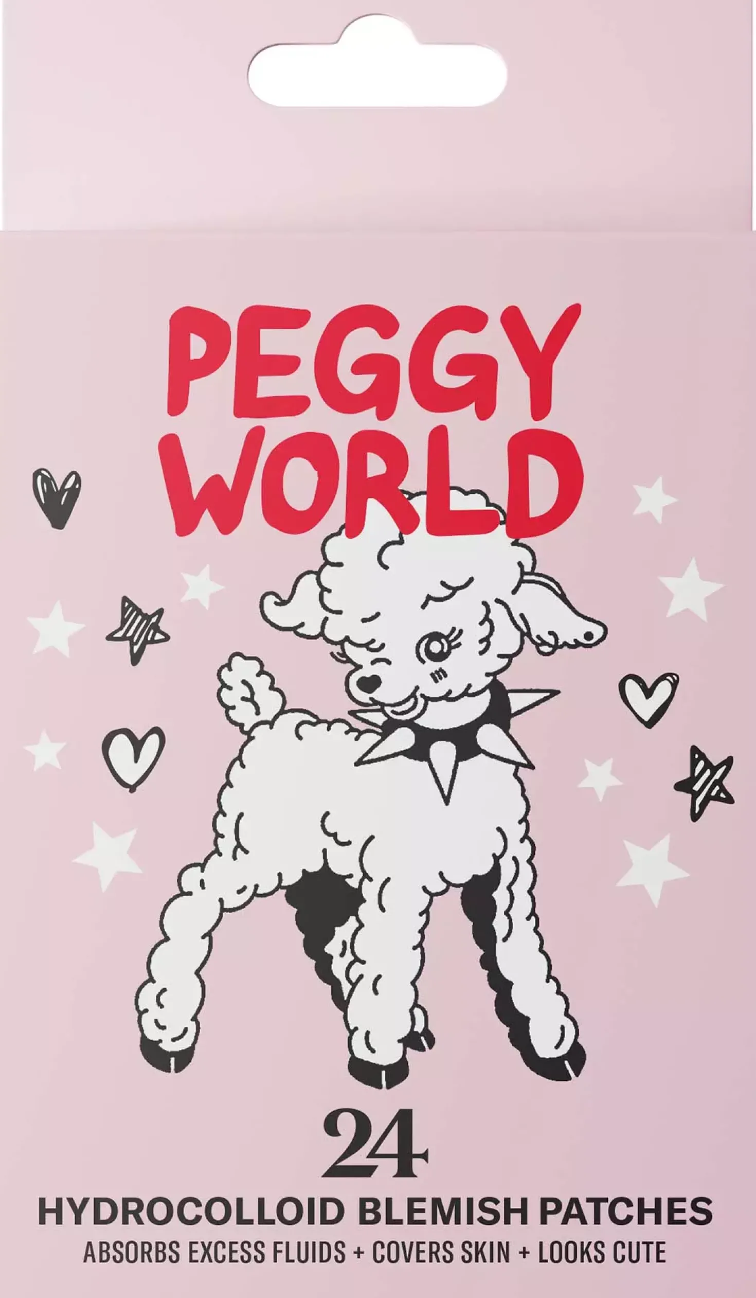 Peggy World Blemish Patches Stars and Hearts Hot Pink