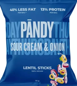 Pändy Lentil Rings Sourcream & Onion 50 g