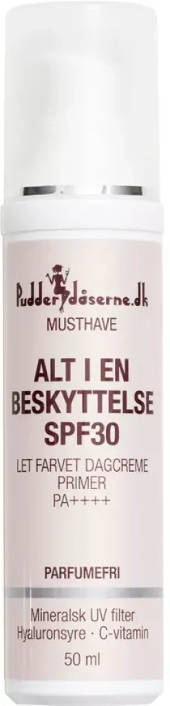 Pudderdåserne Alt i en Beskyttelse SPF 30 50 ml