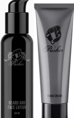 Pusher Beard and Face Lotion 100 ml & Shave Cream 100 ml
