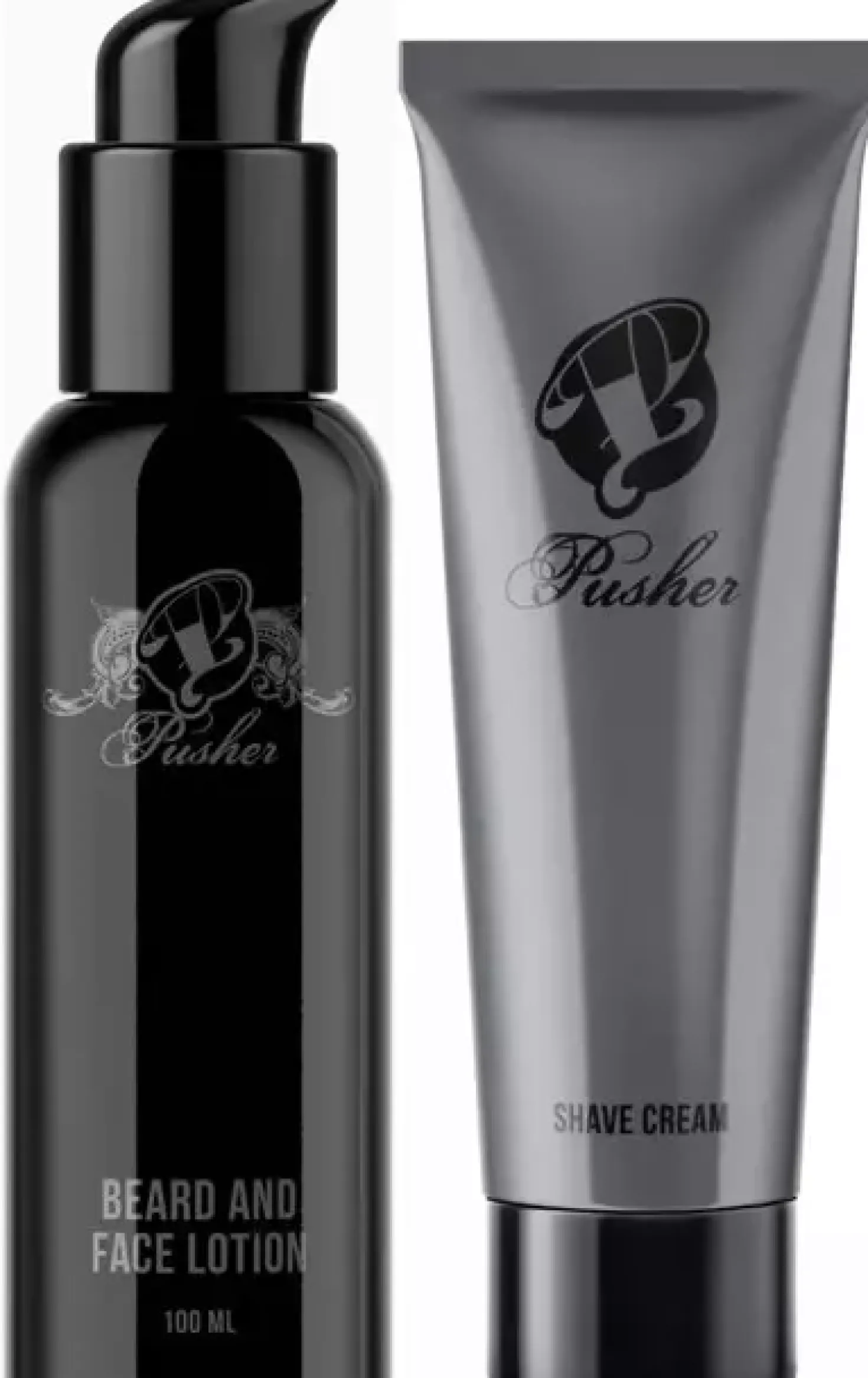 Pusher Beard and Face Lotion 100 ml & Shave Cream 100 ml