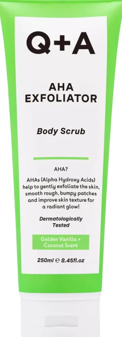 Q+A AHA Exfoliator Body Scrub 250 ml