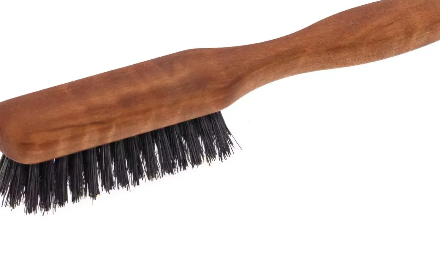Quintus MMXV Beard Brush Pearwood with Handle Wild Boar Bristles