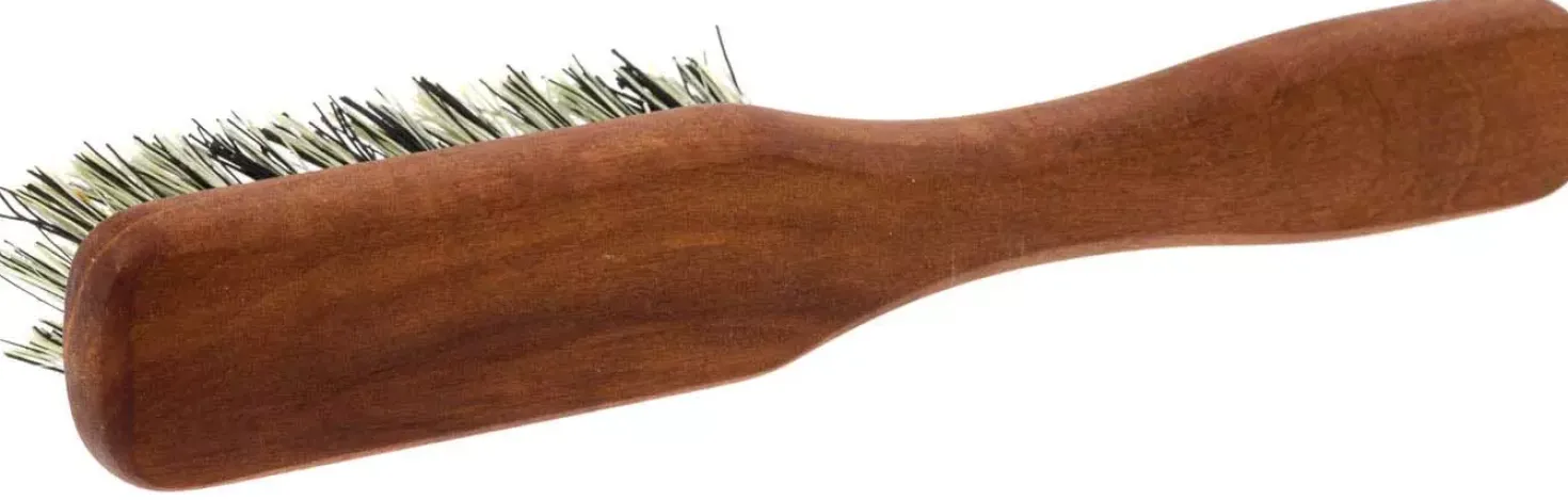 Quintus MMXV Small Vegan Beard Brush with Handle Tampico Fibers