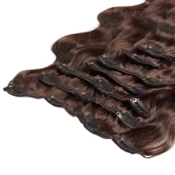 Rapunzel of Sweden Classic Clip-ins Beach Wave / Medium Volume / 7 pieces 60 cm 2.3 Chocolate Brown
