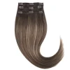 Rapunzel of Sweden Classic Clip-ins Straight / Light Volume / 3 pieces 50 cm Hazelnut Caramel Balayage B2.3/5.1