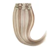 Rapunzel of Sweden Classic Clip-ins Straight / Light Volume / 3 pieces 50 cm M7.3/10.8 Cendre Ash Blonde Mix