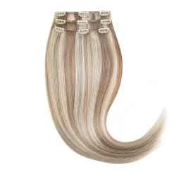 Rapunzel of Sweden Classic Clip-ins Straight / Light Volume / 3 pieces 50 cm M7.3/10.8 Cendre Ash Blonde Mix