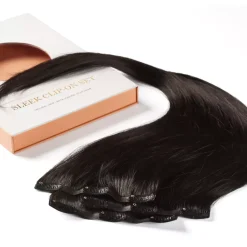 Rapunzel of Sweden Invisible Clip-ins Straight / Light Volume / 3 pieces 50 cm Brown Ash Blonde Balayage B5.1/7.4