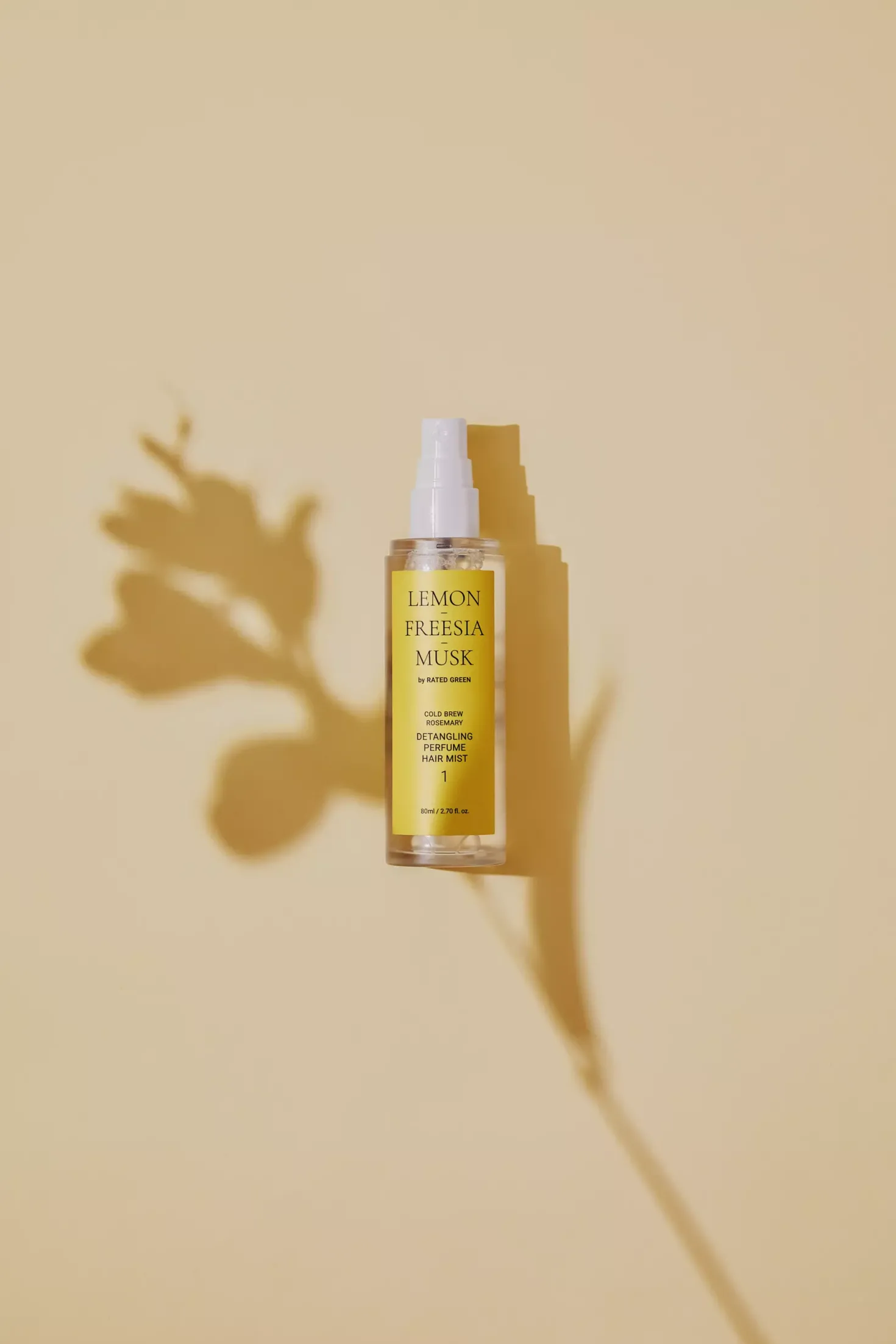 Rated Green Detangling Perfume Hair Mist 1 Lemon-Freesia-Musk 80 ml