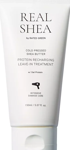 Rated GreenReal Shea Cold Pressed Shea Butter Protein Recharging Leave-in Treatment 150 ml