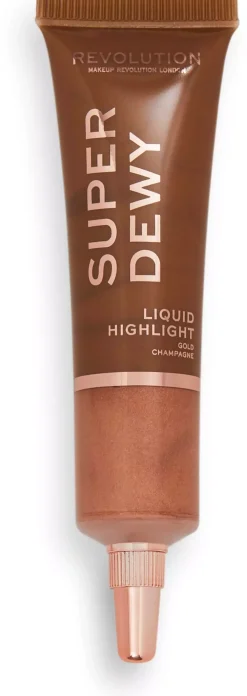 Revolution Beauty London Superdewy Liquid Highlighter Gold Champagne