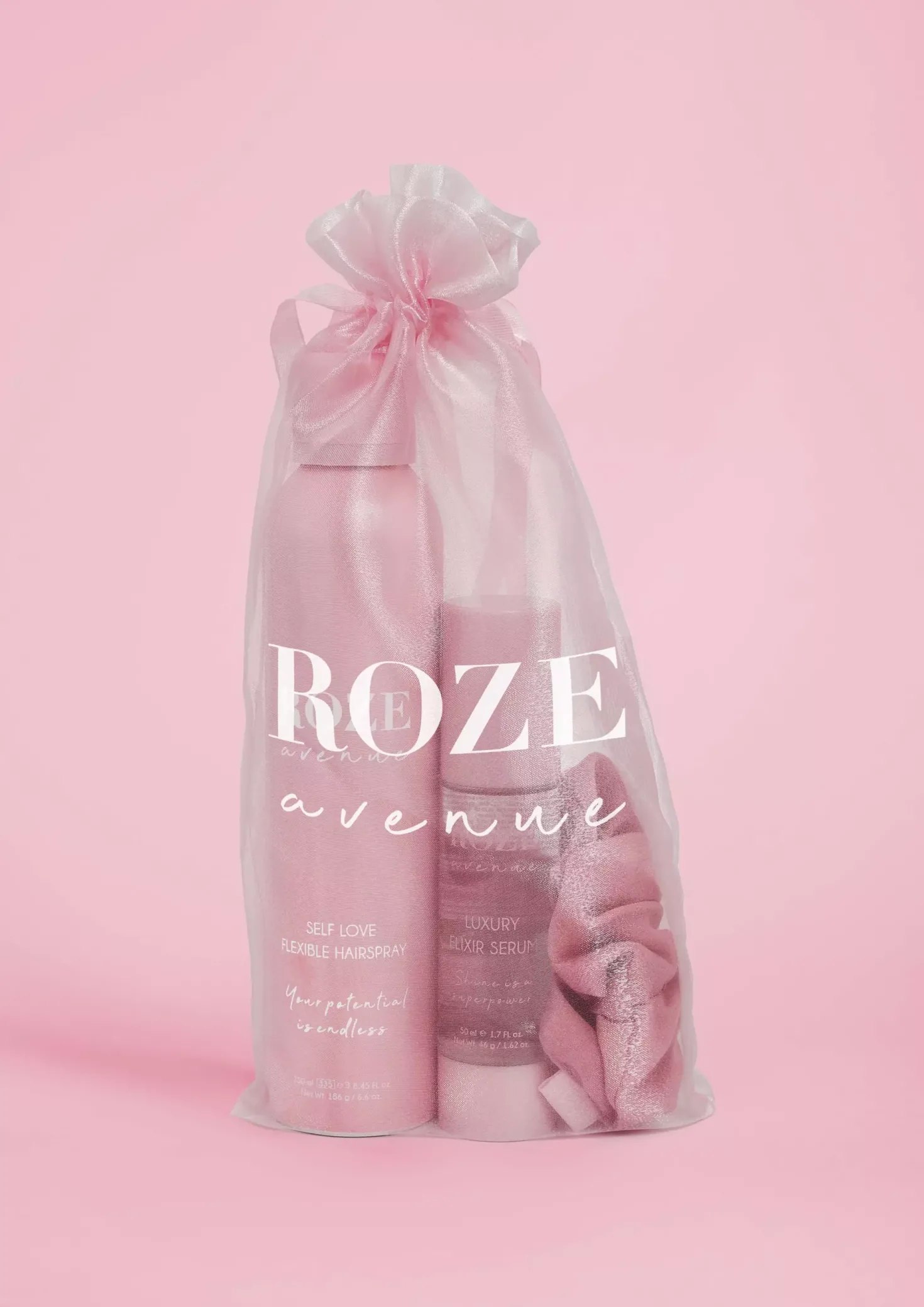 Roze Avenue Styling Trio in Stylish Mesh Bag