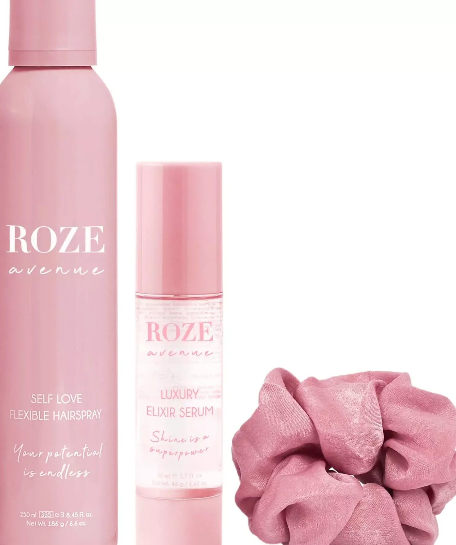 Roze Avenue Styling Trio in Stylish Mesh Bag