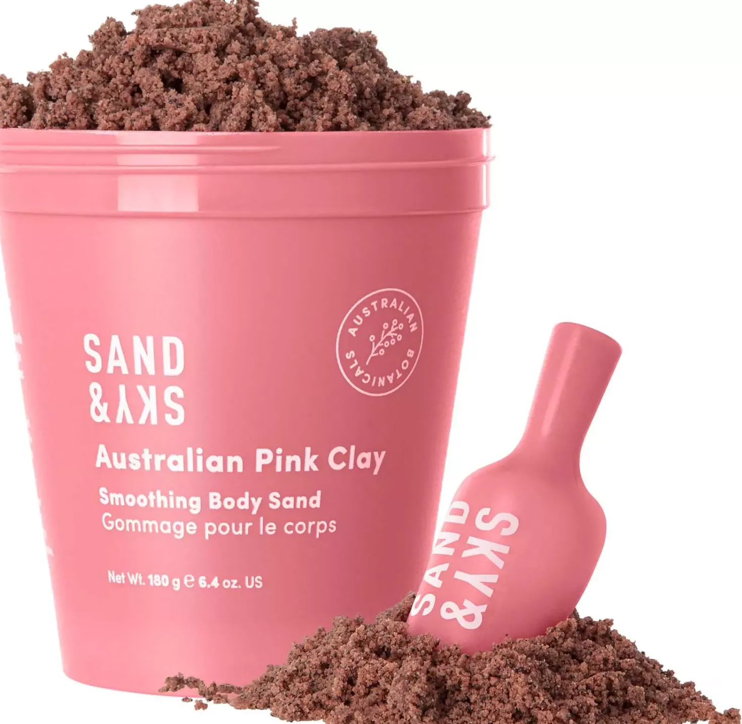 Sand & SkyAustralian Pink Clay Smoothing Body Sand 180 g