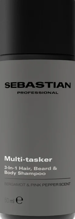 Sebastian Professional Multitasker for Men 3-in-1 Hair, Beard and Body Shampoo 50 ml