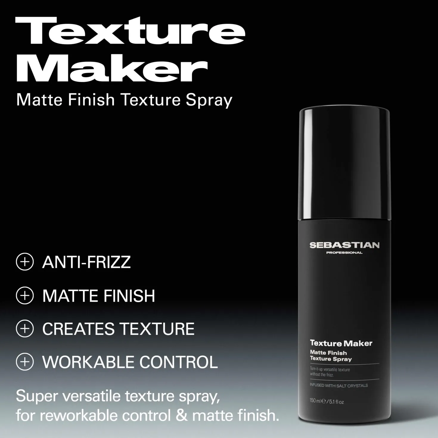 Sebastian ProfessionalStyling and texture Texture Maker Matte Finish Texture Spray 150 ml