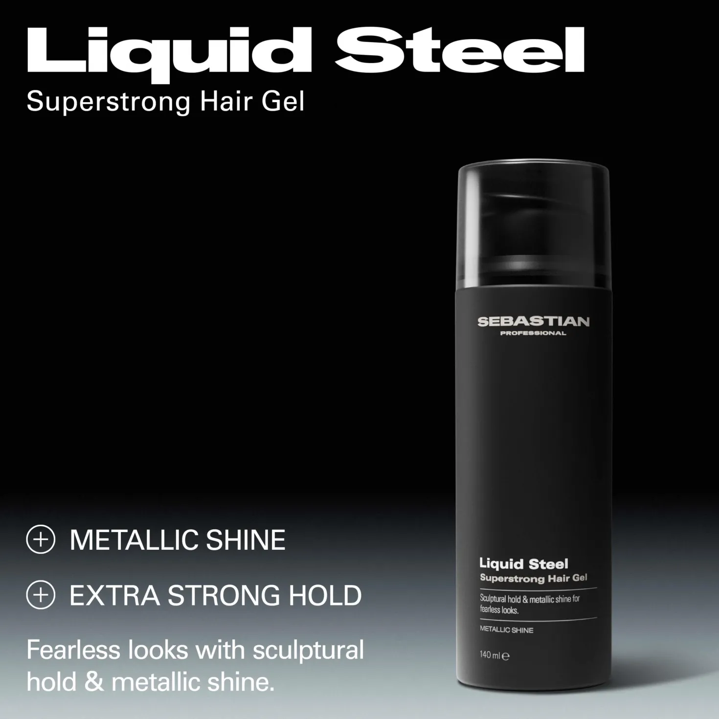 Sebastian ProfessionalStyling and texture Liquid Steel Superstrong Hair Gel 140 ml