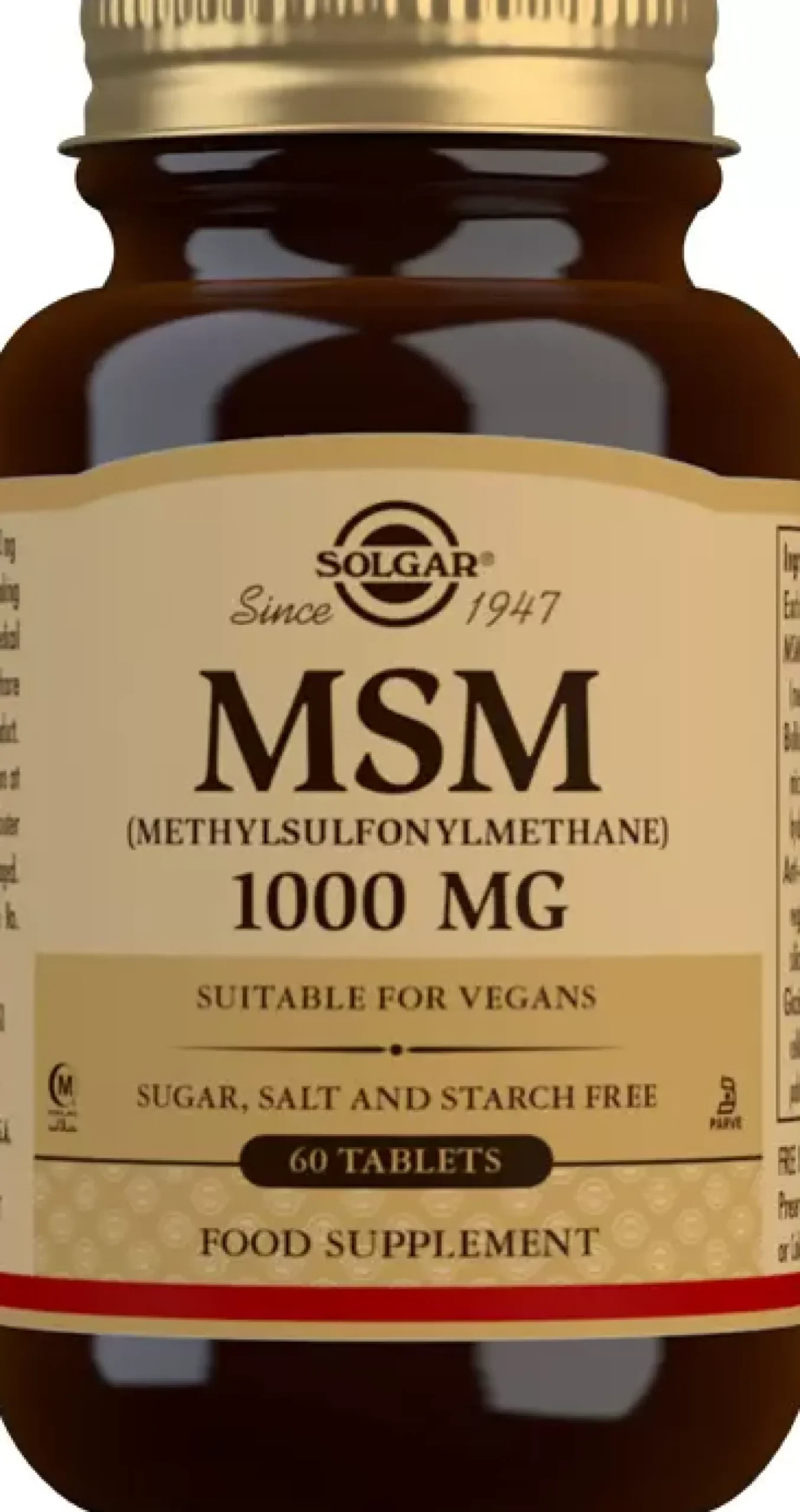 Solgar MSM 1000 mg Tablets 120 stk