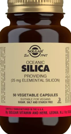 Solgar Oceanic Silica 25 mg Vegetable Capsules 50 stk