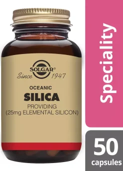 Solgar Oceanic Silica 25 mg Vegetable Capsules 50 stk