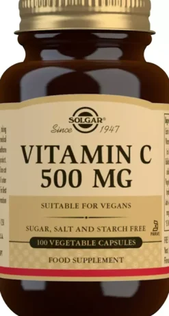 Solgar Vitamin C 500 mg Vegetable Capsules 100 stk