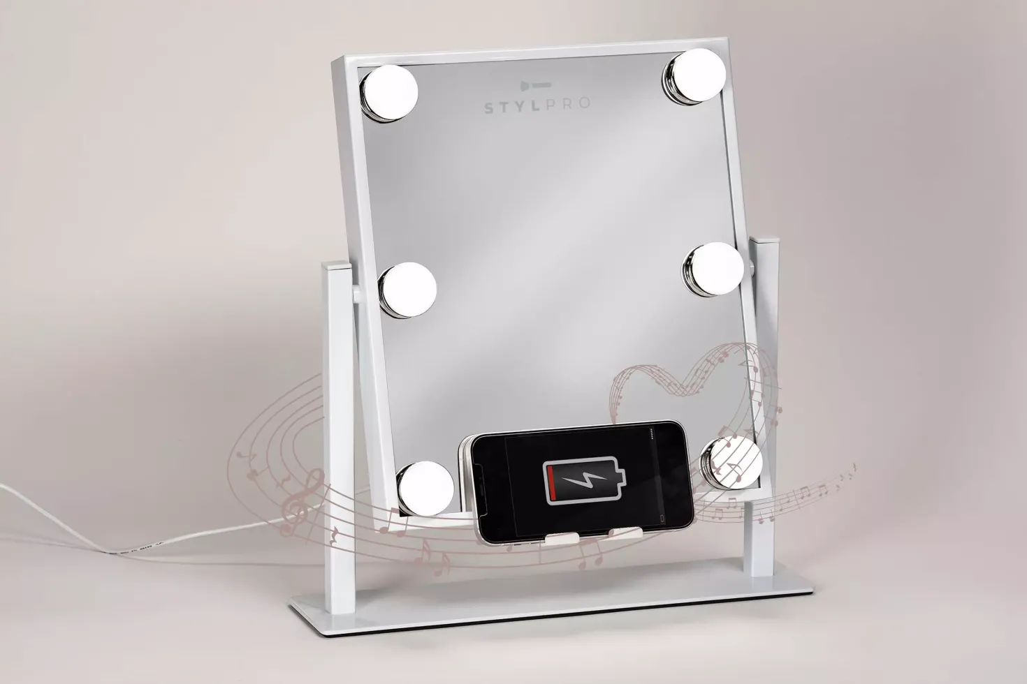 STYLPRO Glam & Groove Hollywood Vanity Music Mirror