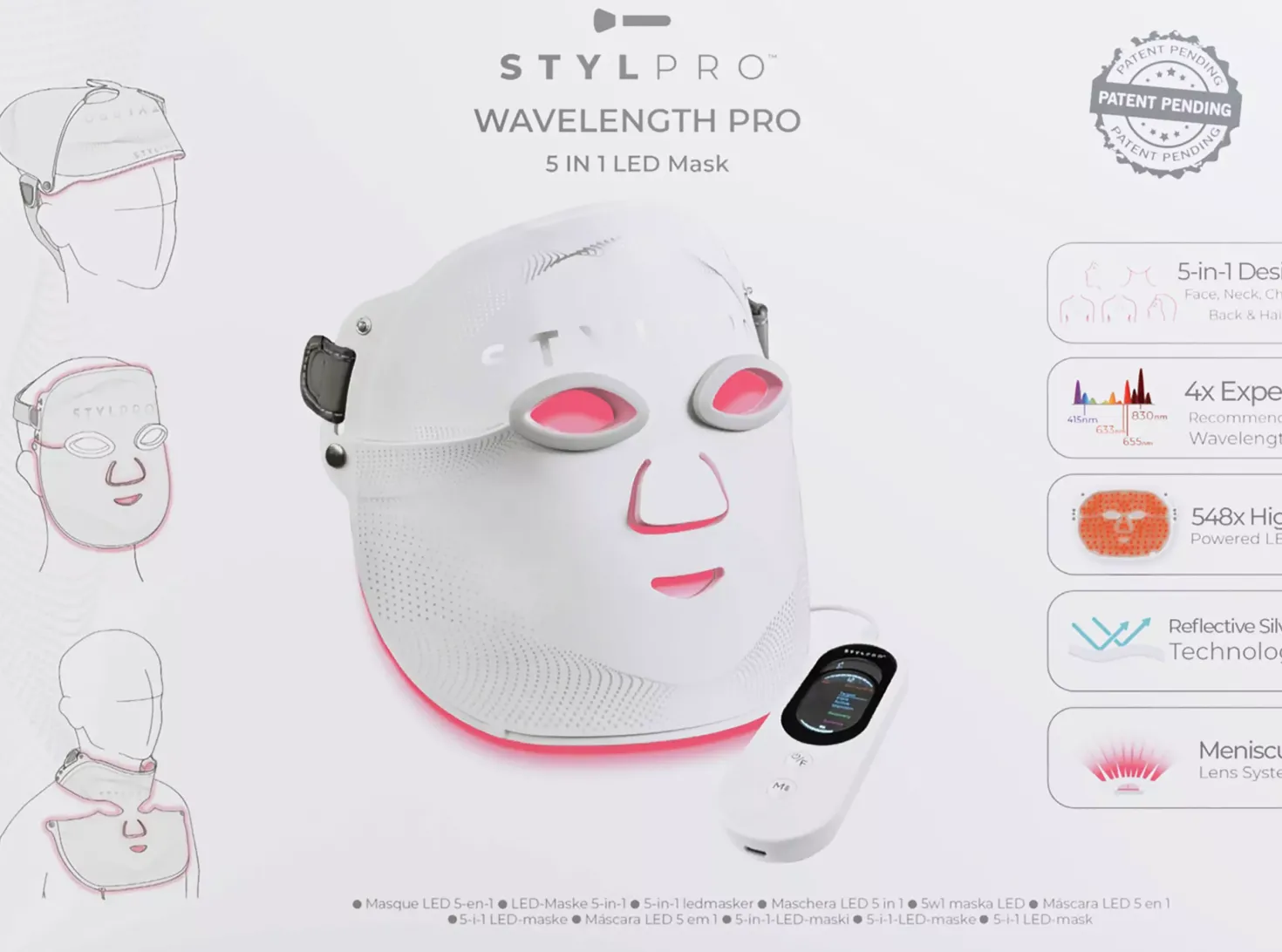 STYLPRO Wavelength Pro 5-in-1 LED Mask