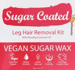 Sugar Coated Leg Hair Removal Kit With Rosehip Essential Oil 200 g