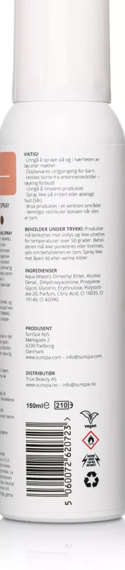 SunspaHedda Skoug X SunSpa No Blend Tanning Spray 150 ml