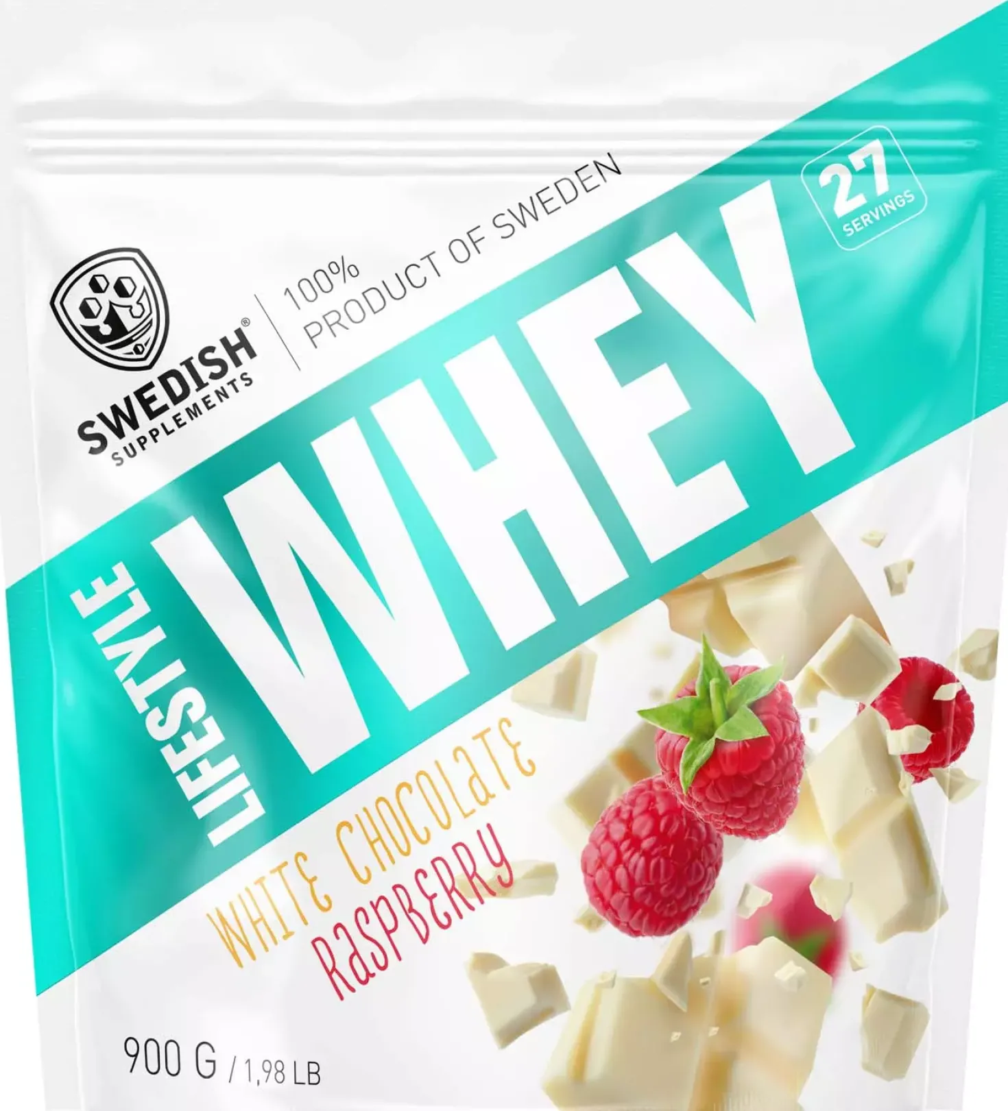 Swedish Supplements Lifestyle Whey White Chocolate Raspberry 900 g