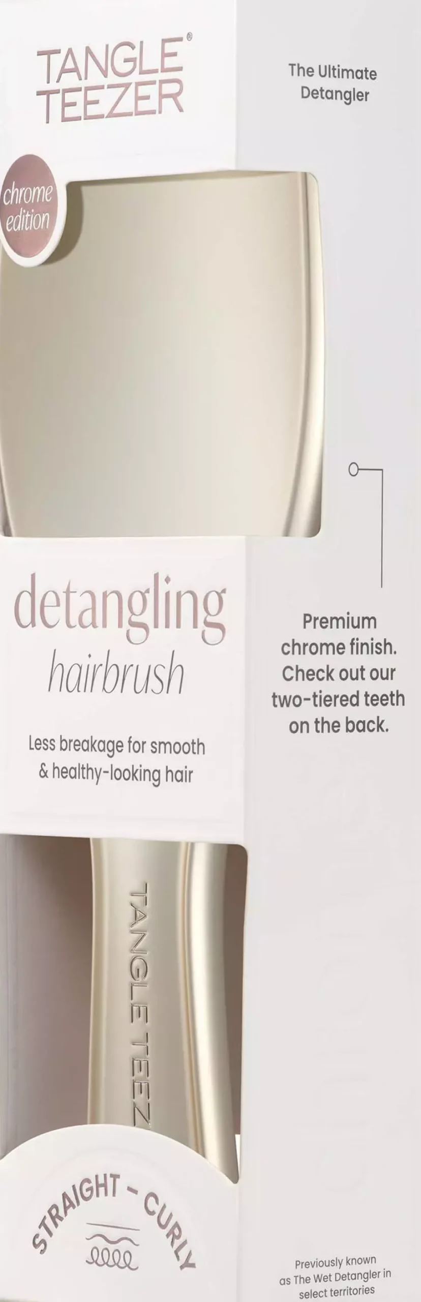 Tangle Teezer Detangler Regular Chrome Neo Gold