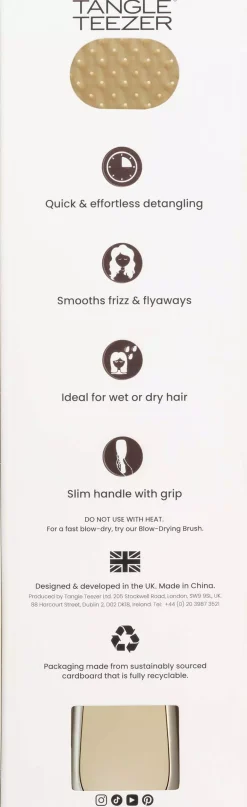 Tangle Teezer Detangler Regular Chrome Neo Gold