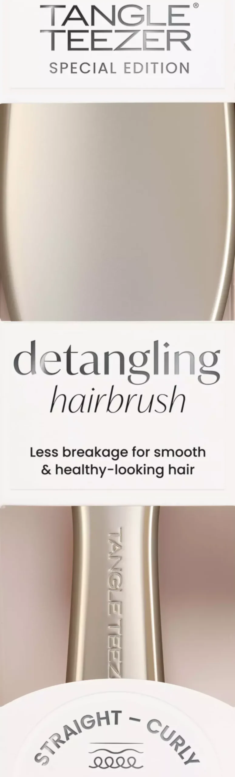 Tangle Teezer Detangler Regular Chrome Neo Gold