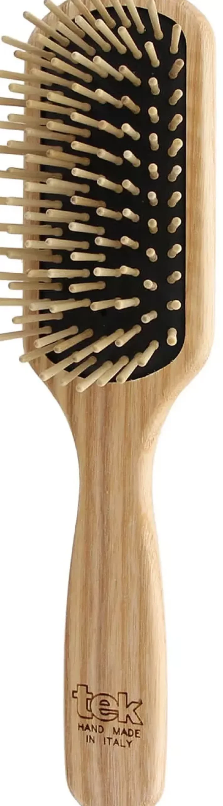 Tek Medium Size Paddle Brush With Short Wooden Pins