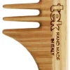 Tek Wooden Detangling Comb With Handle Wide Teeth