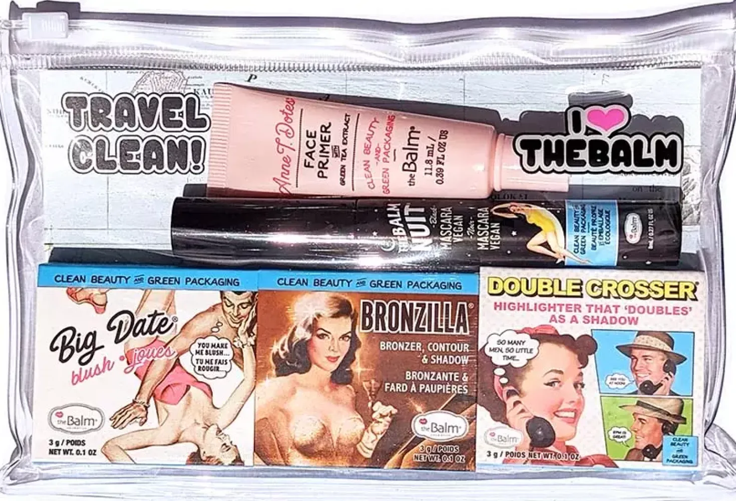 the Balm Clean & Green Travel Kit